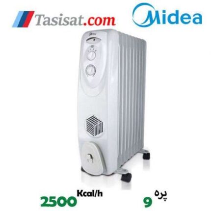 رادیاتور برقی فن دار 9 پره مدیا مدل NYEQF9