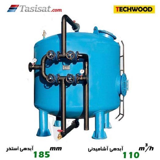 فیلترشنی تکوود TECHWOOD به آبدهی آشامیدنی 110 m3/h