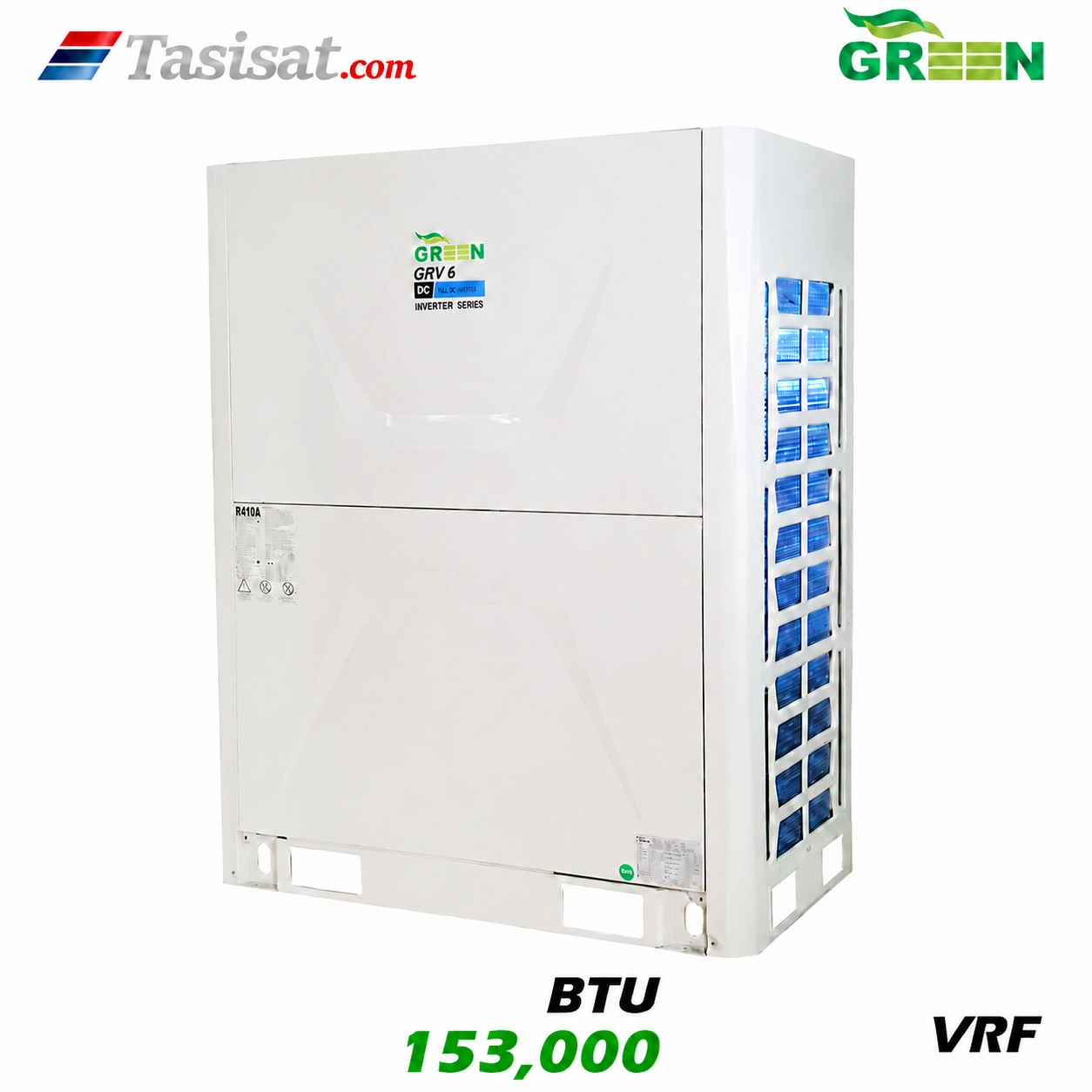 یونیت خارجی مولتی اسپلیت گرین GRV ظرفیت 153000 BTU مدل GRV16P3T3/6
