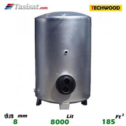 منبع کویل دار ایستاده 8000 لیتری تکوود TECHWOOD ورق 8
