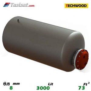 منبع کویل دار افقی 3000 لیتری تکوود TECHWOOD ورق 8