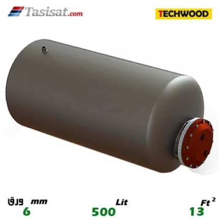 منبع کویل دار افقی 500 لیتری تکوود TECHWOOD ورق 6