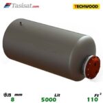 منبع کویل دار افقی 5000 لیتری تکوود TECHWOOD ورق 8
