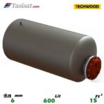 منبع کویل دار افقی 600 لیتری تکوود TECHWOOD ورق 6