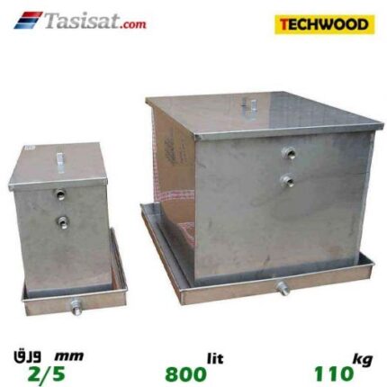 منبع انبساط باز 800 لیتری تکوود TECHWOOD ورق 2/5