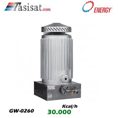 مینی بخاری کارگاهی گازی انرژی 30.000 kcal/h مدل GW-0260
