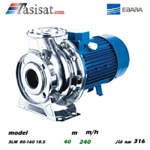 پمپ تک پروانه ابارا مدل 3LM 80-160 18.5