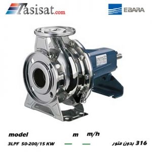 پمپ تک پروانه ابارا مدل 3 LPF 50-200/15 KW