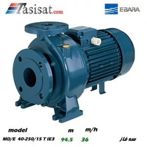 پمپ آب تک پروانه ابارا مدل MD/E 40-250/15 T IE3