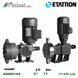 پمپ موتور دار دیافراگمی ETATRON با هد استیل 316L مدل AD0051AA