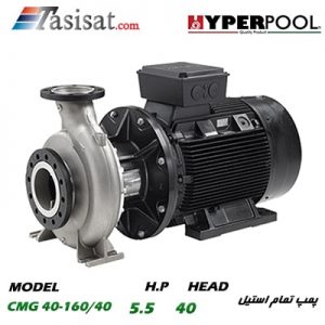 پمپ های تمام استیل HYPERPOOL سری CMG SERIES مدل CMG 40-160/40