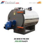 دیگ آب گرم افقی سوپر دو پاس دابو صنعت