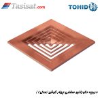 دریچه دکوراتیو سقفی چهار گوش ( مدل 1 ) توحید