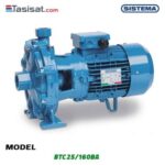 پمپ بشقابی دوپروانه سیستما SISTEMA مدل BTC 25/160BA
