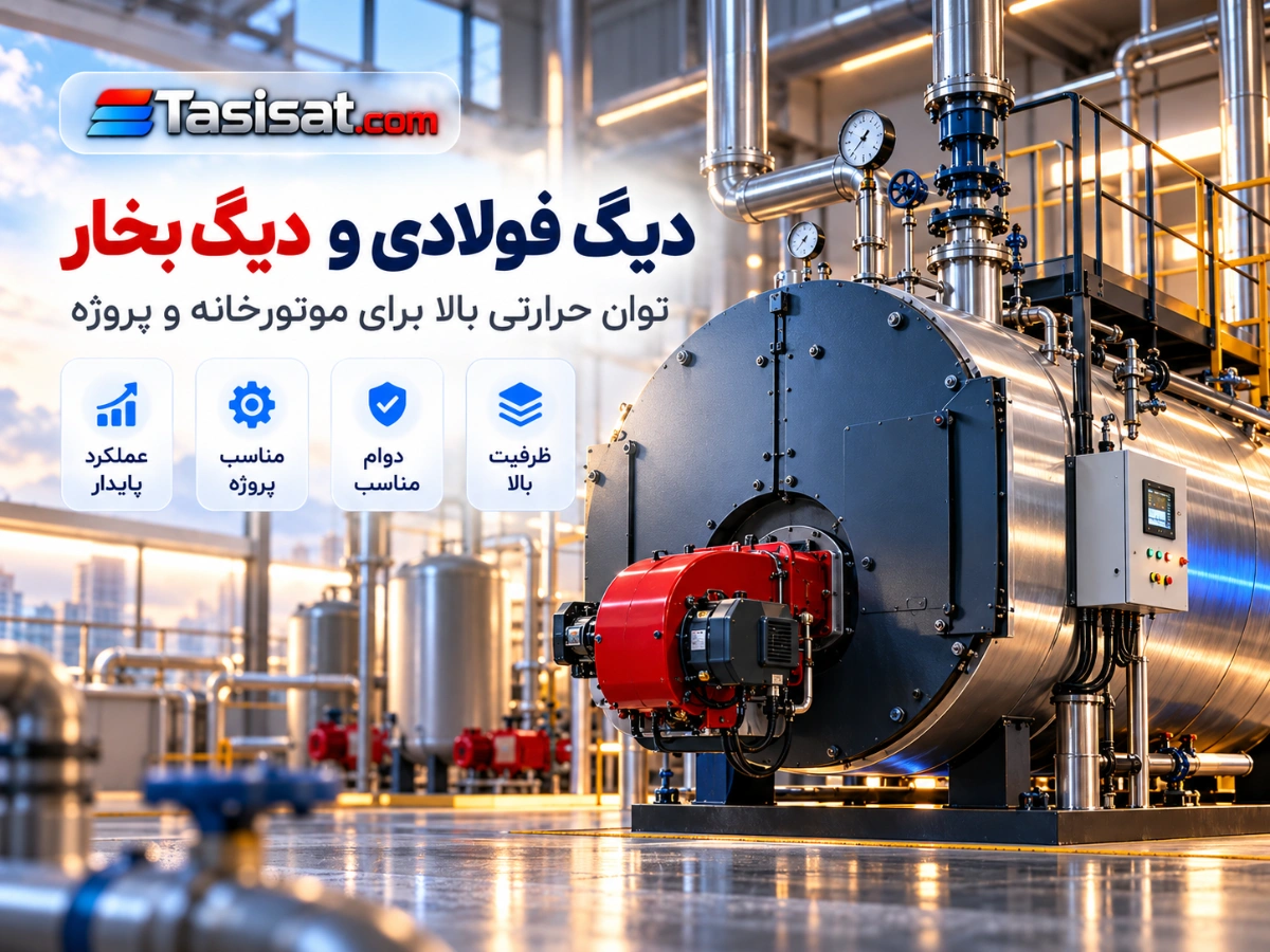 دیگ فولادی و بویلر بخار