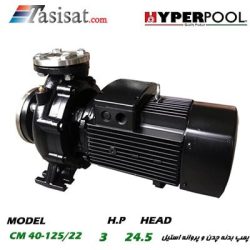 پمپ های بدنه چدن و پروانه استیل HYPERPOOL سری CM SERIES مدل CM 40-125/22