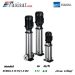 پمپ طبقاتی عمودی ابارا تمام استیل مدل EVMSG 3-15 F5/1.5 IE2