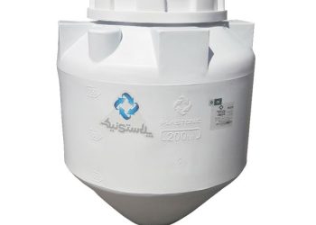 منبع آب پلاستیکی طبرستان 200 لیتری قیفی