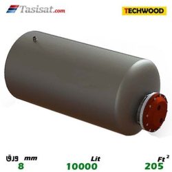 منبع کویل دار افقی 10000 لیتری تکوود TECHWOOD ورق 8