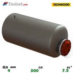 منبع کویل دار افقی 300 لیتری تکوود TECHWOOD ورق 4